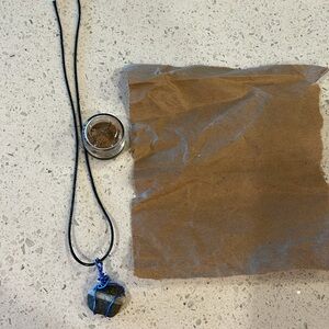 008 Hand made PNW wish rock necklace with spell kit